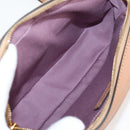 VERSACE Shoulder Bag Leather Beige Gold Auth 123020A-11