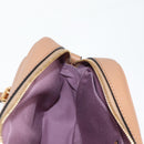 VERSACE Shoulder Bag Leather Beige Gold Auth 123020A-23