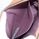 VERSACE Shoulder Bag Leather Beige Gold Auth 123020A-25