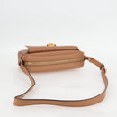 VERSACE Shoulder Bag Leather Beige Gold Auth 123020A-7