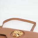 VERSACE Shoulder Bag Leather Beige Gold Auth 123020A-14