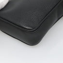 VERSACE Shoulder Bag Leather Black Gold Auth 123021-16