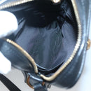 VERSACE Shoulder Bag Leather Black Gold Auth 123021-11