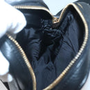 VERSACE Shoulder Bag Leather Black Gold Auth 123021-19