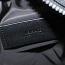 VERSACE Shoulder Bag Canvas Black Silver Auth 123022-10