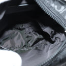 VERSACE Shoulder Bag Canvas Black Silver Auth 123022-18