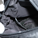 VERSACE Shoulder Bag Canvas Black Silver Auth 123022-19