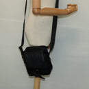 VERSACE Shoulder Bag Canvas Black Silver Auth 123022-20