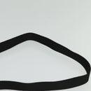 VERSACE Shoulder Bag Canvas Black Silver Auth 123022-8