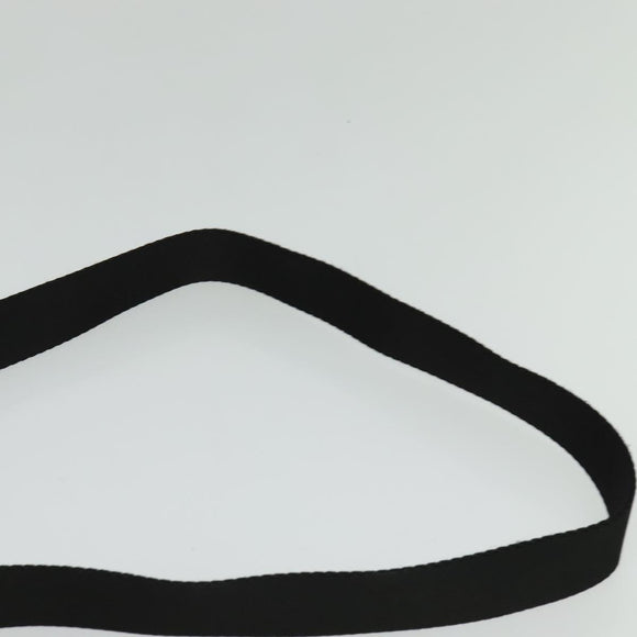 VERSACE Shoulder Bag Canvas Black Silver Auth 123022