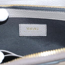 VERSACE Long Wallet Leather Gray Gold Auth 123023-9