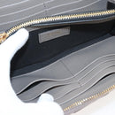 VERSACE Long Wallet Leather Gray Gold Auth 123023-10