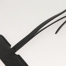 PRADA Neck Strap Safiano leather Black Auth 123025-11