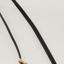 PRADA Neck Strap Safiano leather Black Auth 123025-7