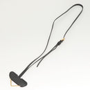 PRADA Neck Strap Safiano leather Black Auth 123025-9