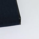 Christian Dior Trotter Canvas Chain Shoulder Bag Navy Gold Auth 123030-13