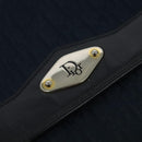 Christian Dior Trotter Canvas Chain Shoulder Bag Navy Gold Auth 123030-14