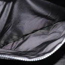 VERSACE Shoulder Bag Canvas Black Silver Auth 123032-21