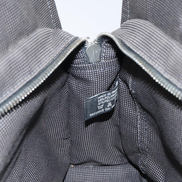 HERMES Her Line PM Tote Bag Canvas Gray Auth 123033