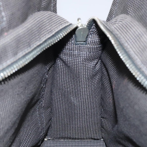 HERMES Her Line PM Tote Bag Canvas Gray Auth 123033