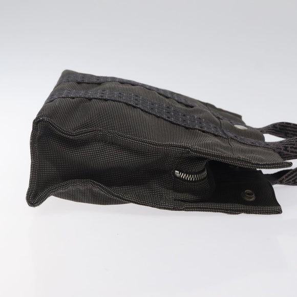 HERMES Her Line PM Tote Bag Canvas Gray Auth 123033