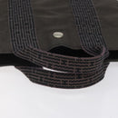 HERMES Her Line PM Tote Bag Canvas Gray Auth 123033-7