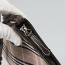 BURBERRY Nova Check Blue Label Shoulder Bag Canvas Pink Auth 123035-10