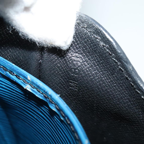 LOUIS VUITTON Epi Cartouchiere MM Shoulder Bag Blue M52245 LV Auth 123038