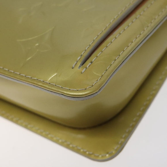 LOUIS VUITTON Monogram Vernis Motto Accessory Pouch Gris M91030 LV Auth 123039