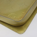 LOUIS VUITTON Monogram Vernis Motto Accessory Pouch Gris M91030 LV Auth 123039-17