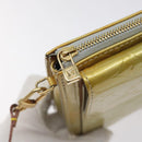 LOUIS VUITTON Monogram Vernis Motto Accessory Pouch Gris M91030 LV Auth 123039-18