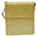 LOUIS VUITTON Monogram Vernis Motto Accessory Pouch Gris M91030 LV Auth 123039-13