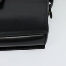 CELINE Shoulder Bag Leather Black Gold Auth 123041-15