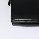 CELINE Shoulder Bag Leather Black Gold Auth 123041-16
