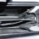 CELINE Shoulder Bag Leather Black Gold Auth 123041-19