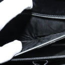 CELINE Shoulder Bag Leather Black Gold Auth 123041-11