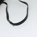 CELINE Shoulder Bag Leather Black Gold Auth 123041-7