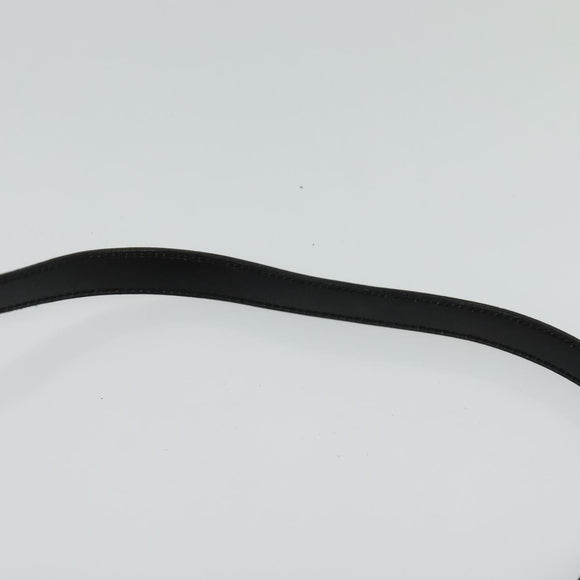 CELINE Shoulder Bag Leather Black Gold Auth 123041