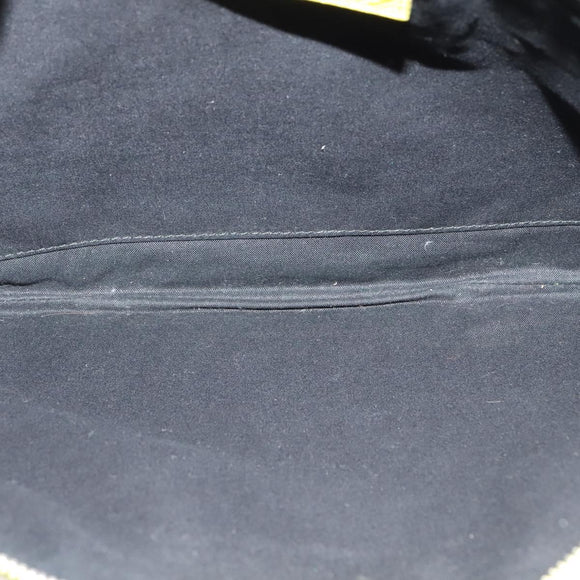 BALENCIAGA Supermarket Clutch Bag Leather Yellow Silver 506794 Auth 123043