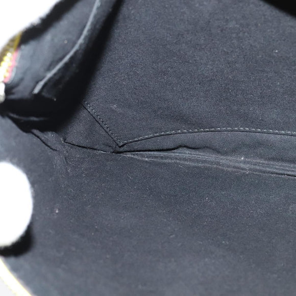 BALENCIAGA Supermarket Clutch Bag Leather Yellow Silver 506794 Auth 123043