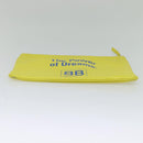 BALENCIAGA Supermarket Clutch Bag Leather Yellow Silver 506794 Auth 123043-6