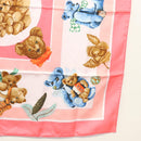 HERMES Carre 90 Scarf ""CONFIDENTS DES COEURS"" Silk Pink Auth 123049-10