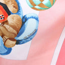 HERMES Carre 90 Scarf ""CONFIDENTS DES COEURS"" Silk Pink Auth 123049-14