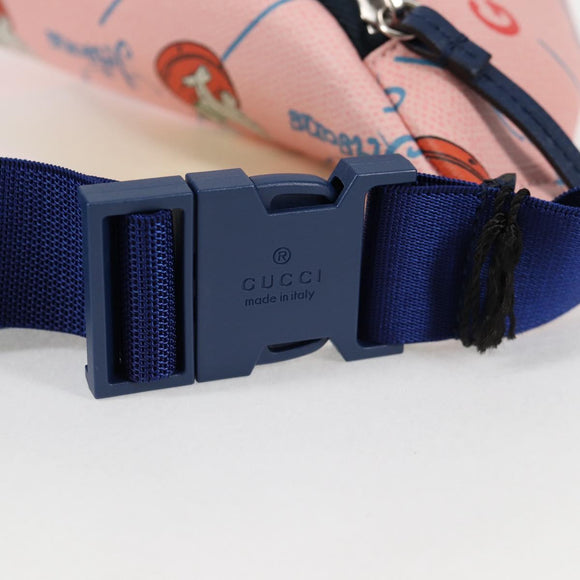 GUCCI Children GUCCIxThe Jetsons Waist bag PVC Pink Silver 502095 Auth 123063M