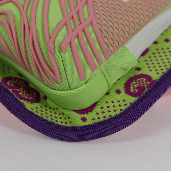 GUCCI Waist bag Nylon Silver Light green 752102 Auth 123064M