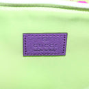 GUCCI Waist bag Nylon Silver Light green 752102 Auth 123064M-23