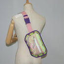 GUCCI Waist bag Nylon Silver Light green 752102 Auth 123064M-26