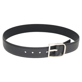 GUCCI Belt Leather Outlet 38.2"" Navy Silver 449716 Auth 123067