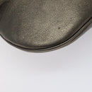 Salvatore Ferragamo Gancini Tote Bag Leather Silver Auth 123071-14