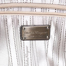 Salvatore Ferragamo Gancini Tote Bag Leather Silver Auth 123071-17